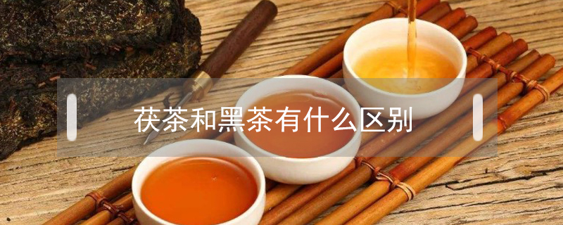 茯茶和黑茶有什么區(qū)別