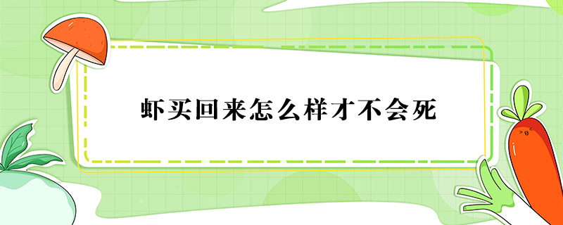 蝦買(mǎi)回來(lái)怎么樣才不會(huì)死